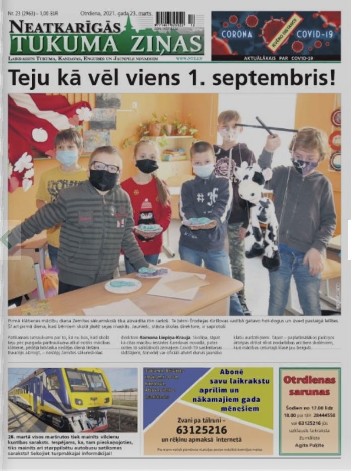 23. marta laikraksta apskats