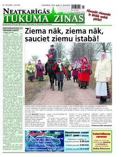 Neatkarīgās Tukuma Ziņas 2016.12.22