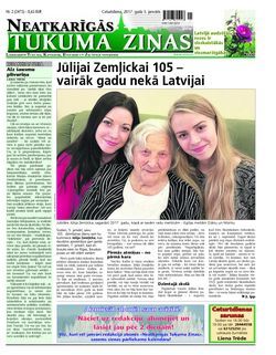 Neatkarīgās Tukuma Ziņas 2017.01.05