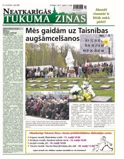 Neatkarīgās Tukuma Ziņas 2017.05.09