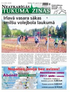 Neatkarīgās Tukuma Ziņas 2017.05.26