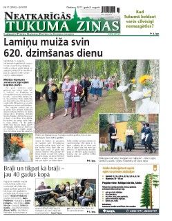 Neatkarīgās Tukuma Ziņas 2017.08.08