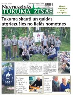 Neatkarīgās Tukuma Ziņas 2017.08.18