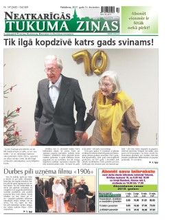 Neatkarīgās Tukuma Ziņas 2017.12.15