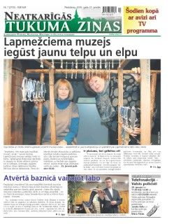 Neatkarīgās Tukuma Ziņas 2019.01.25