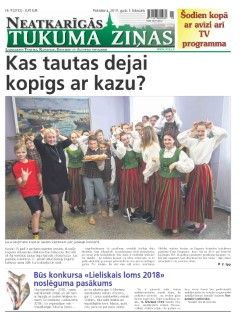 Neatkarīgās Tukuma Ziņas 2019.02.01