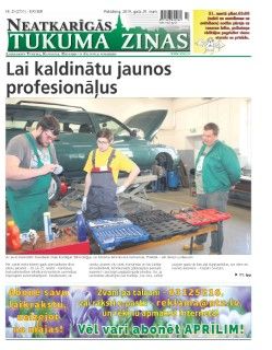 Neatkarīgās Tukuma Ziņas 2019.03.29