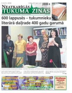 Neatkarīgās Tukuma Ziņas 2019.04.02