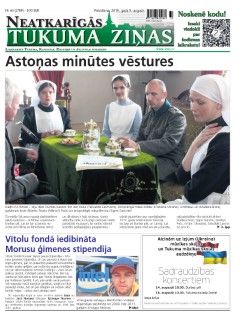 Neatkarīgās Tukuma Ziņas 2019.08.09