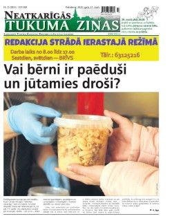 Neatkarīgās Tukuma Ziņas 2020.03.27