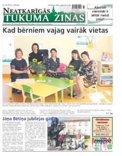 Neatkarīgās Tukuma Ziņas 2020.05.26