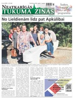 Neatkarīgās Tukuma Ziņas 2020.08.07