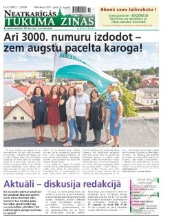 Neatkarīgās Tukuma Ziņas 2021.08.13