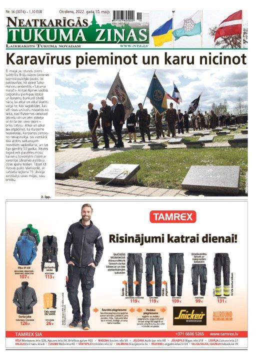 Neatkarīgās Tukuma Ziņas 2022.05.10