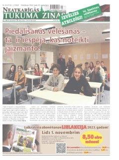 Neatkarīgās Tukuma Ziņas 2022.09.30