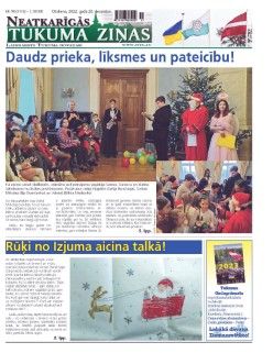 Neatkarīgās Tukuma Ziņas 2022.12.20