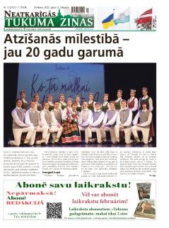 Neatkarīgās Tukuma Ziņas 2025.02.11