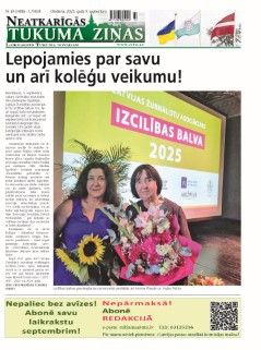Neatkarīgās Tukuma Ziņas 2025.09.09
