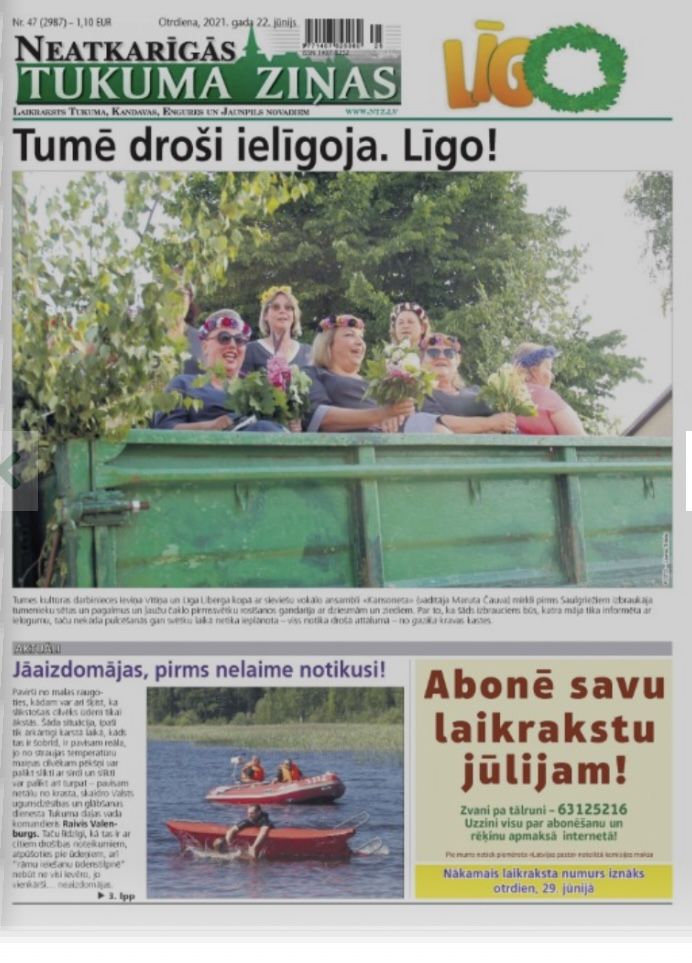 22. jūnija laikraksta apskats