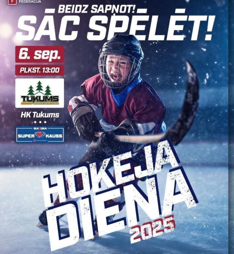 Rīt, 6. septembrī, hokeja diena