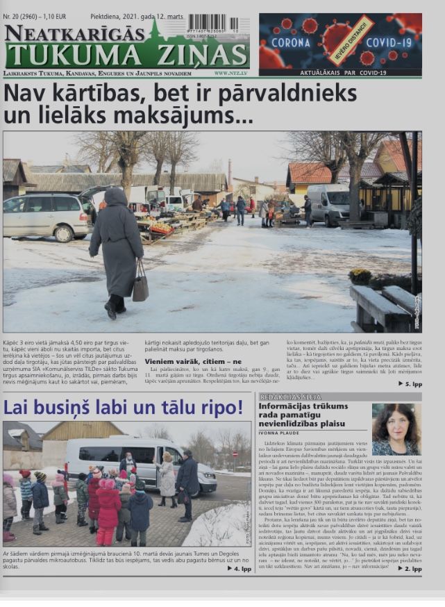 12. marta laikraksta apskats