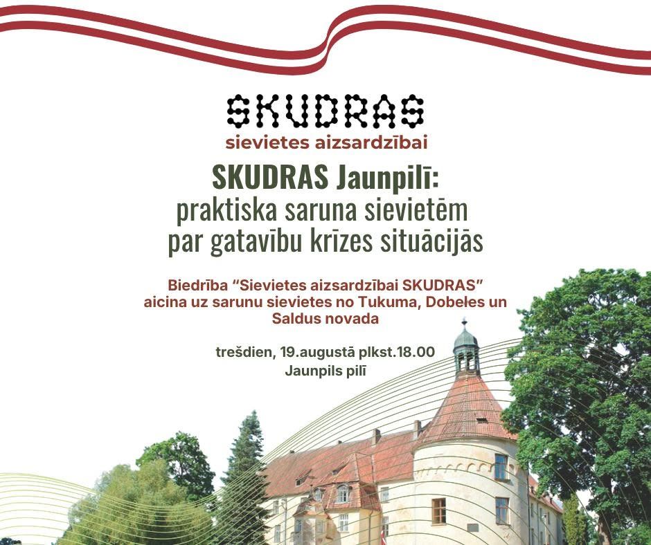 Jau rīt Jaunpilī pasākums sievietēm - kā rīkoties krīzes situācijās?  