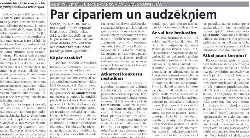 Par cipariem un audzēkņiem