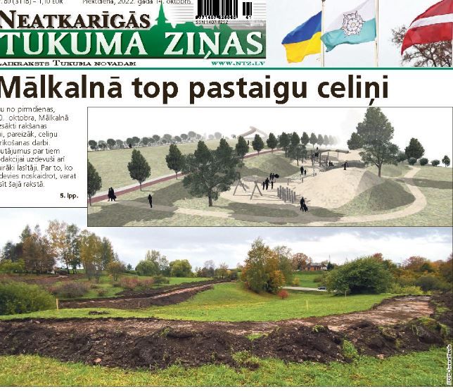 Mālkalnā top pastaigu celiņi