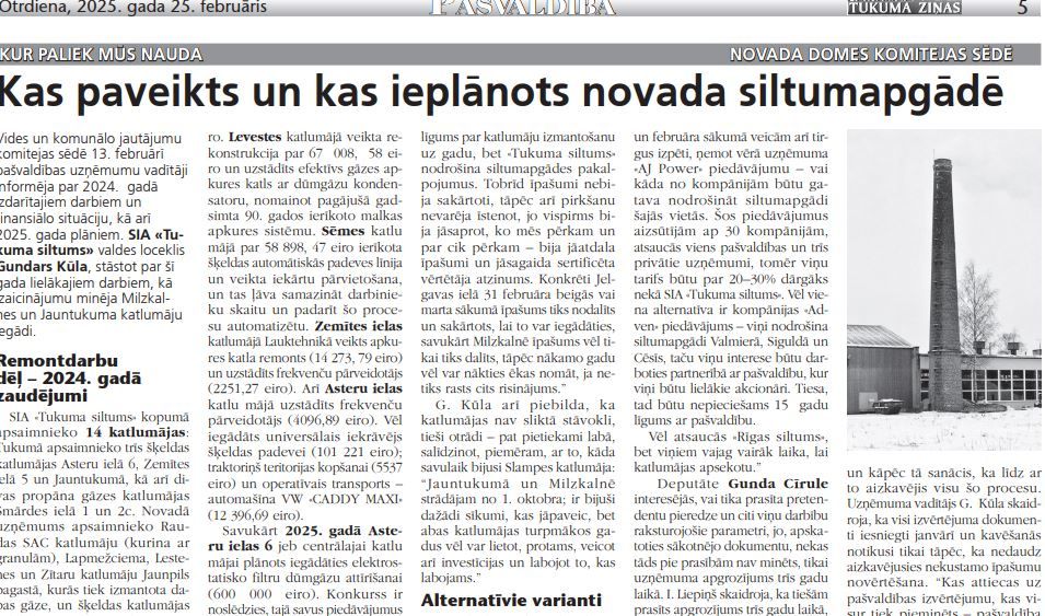 Kas paveikts un kas ieplānots