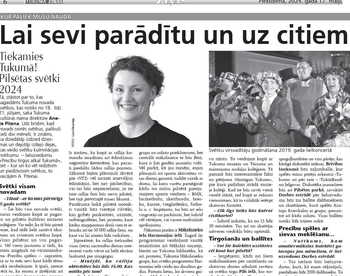 Lai sevi parādītu un uz citiem paskatītos!