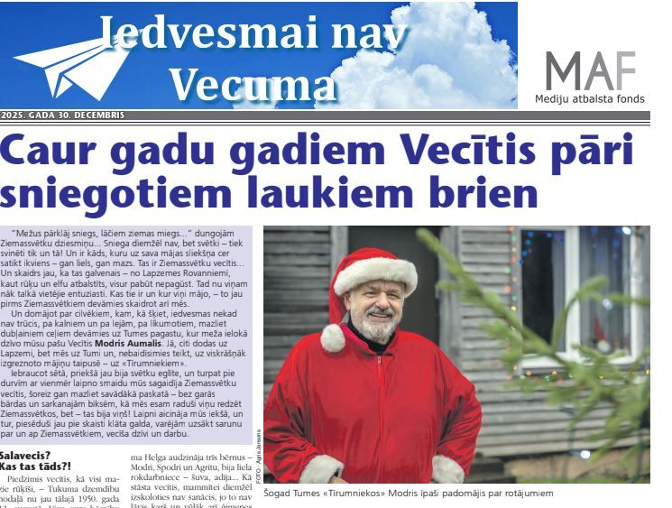 Iedvesmai nav vecuma (decembris) 