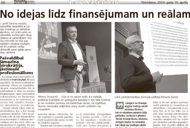 No idejas līdz finansējumam un reālam produktam vai pakalpojumam