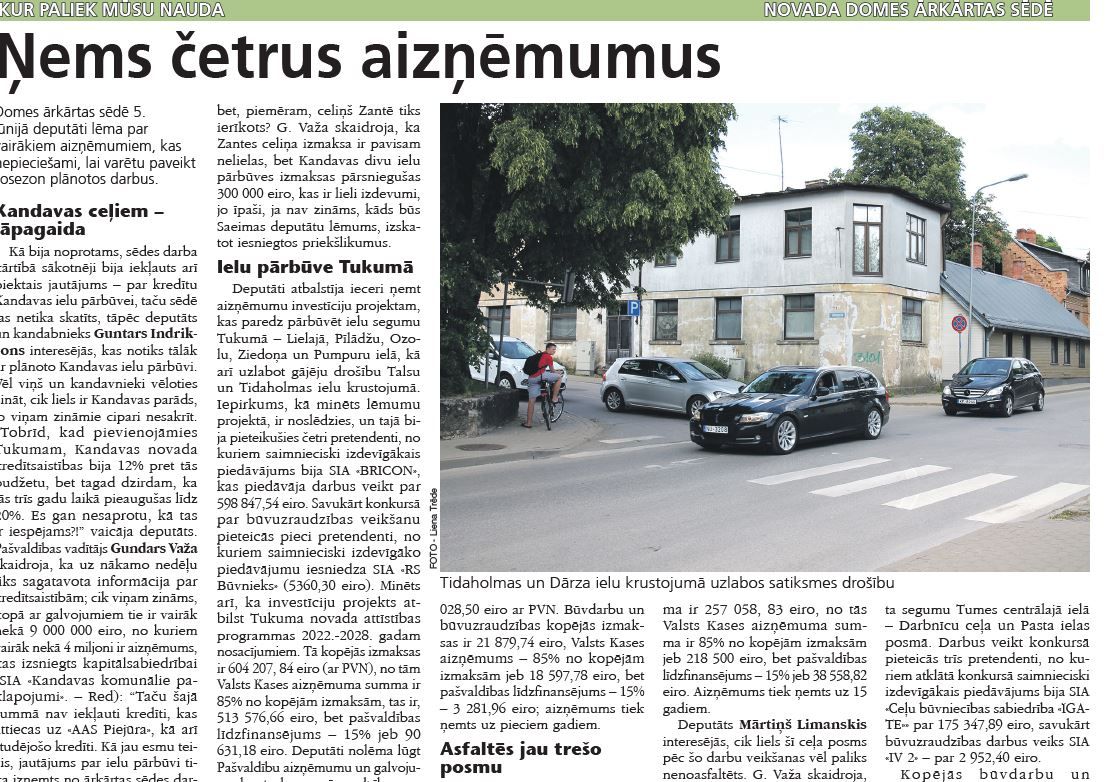 Ņems četrus aizņēmumus