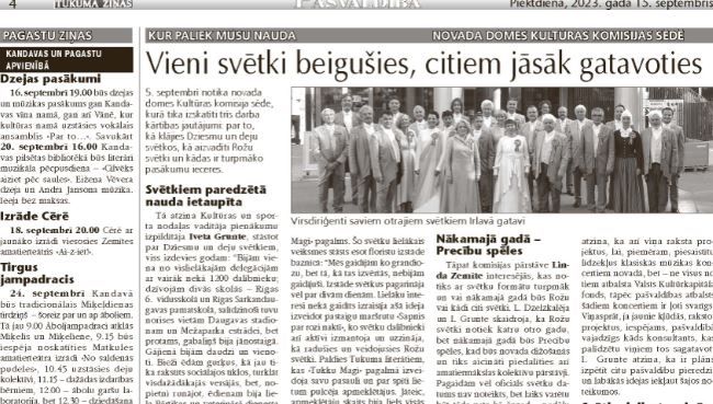 Vieni svētki beigušies, citiem jāsāk gatavoties