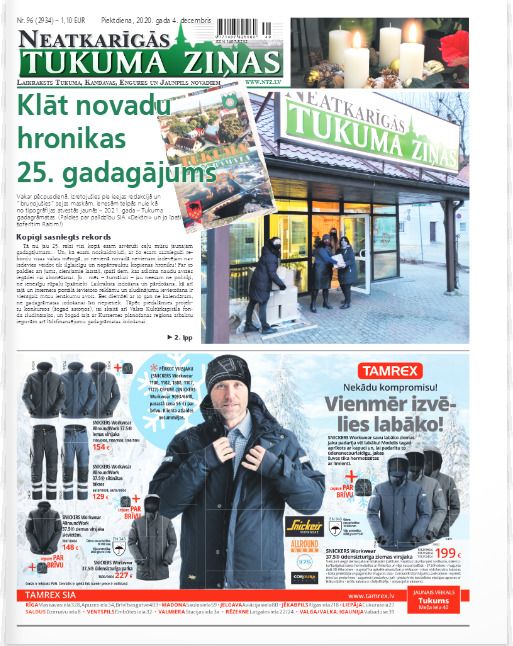 4. decembra laikraksta "Neatkarīgās Tukuma ziņas" apskats