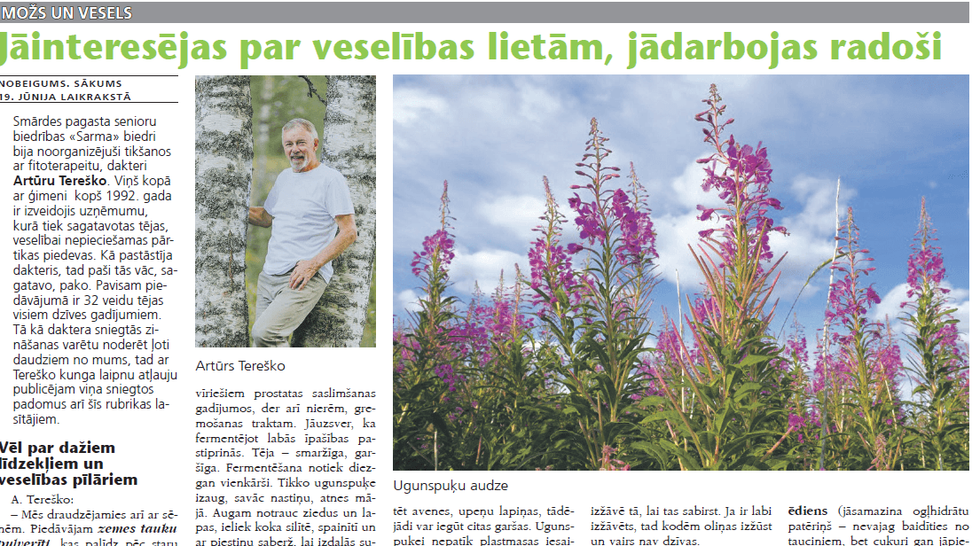 Jāinteresējas par veselības lietām, jādarbojas radoši