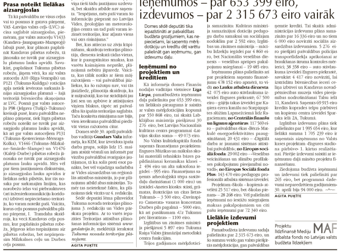 Ieņēmumos – par 653 399 eiro, izdevumos – par 2 315 673 eiro vairāk