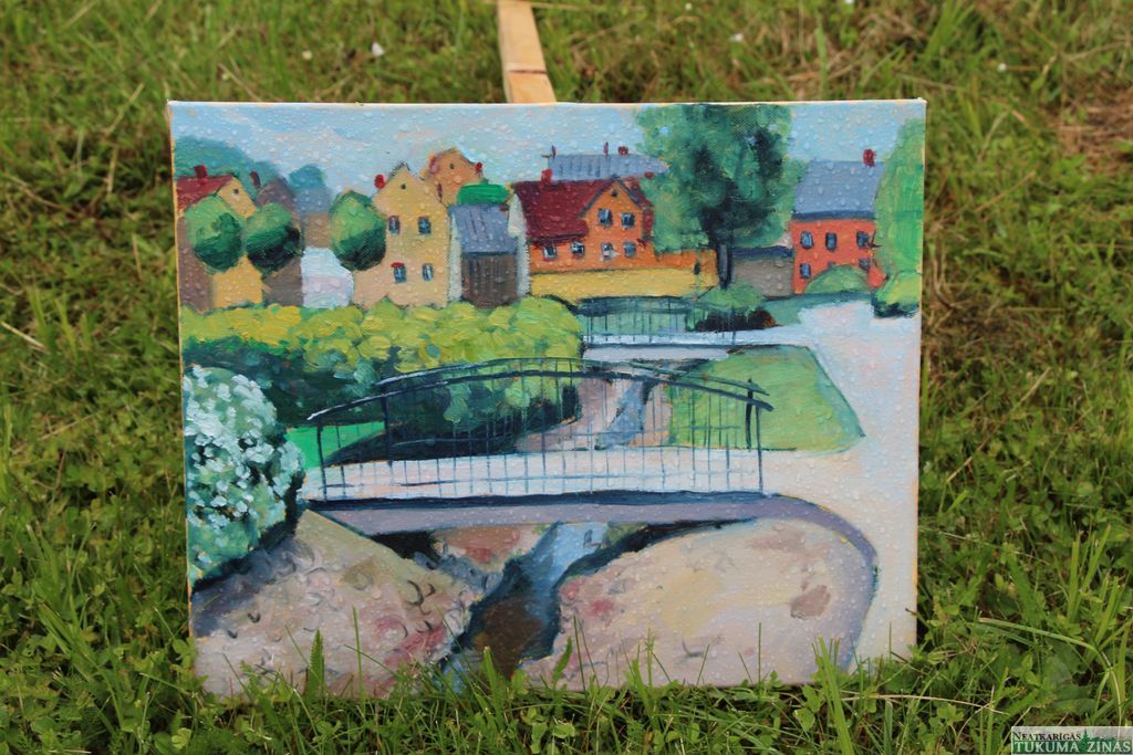 Mākslas plenēra noslēguma pasākumā Kandavā (2022)