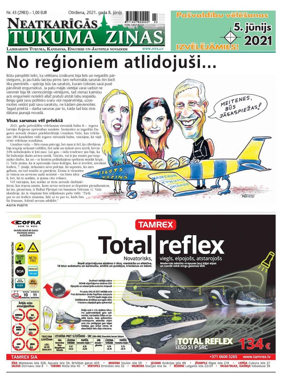 8. jūnija laikraksta apskats