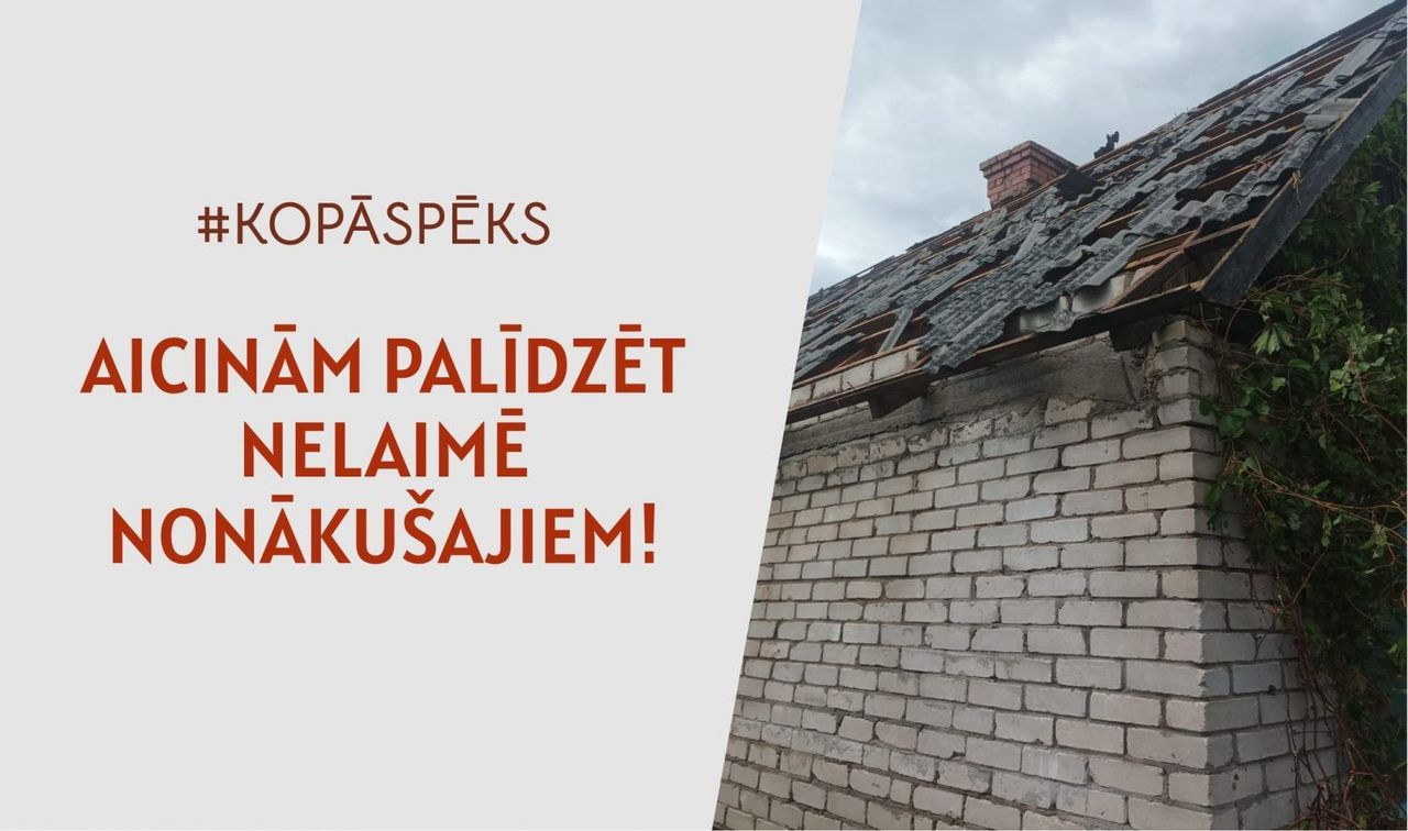 Aicina palīdzēt nelaimē nonākušajiem