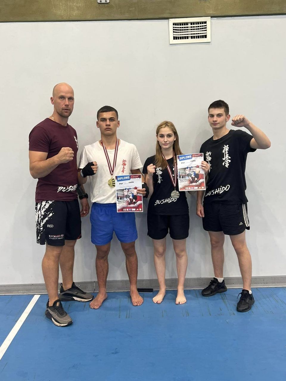 «Bushido» audzēkņu starti kikboksa čempionātā