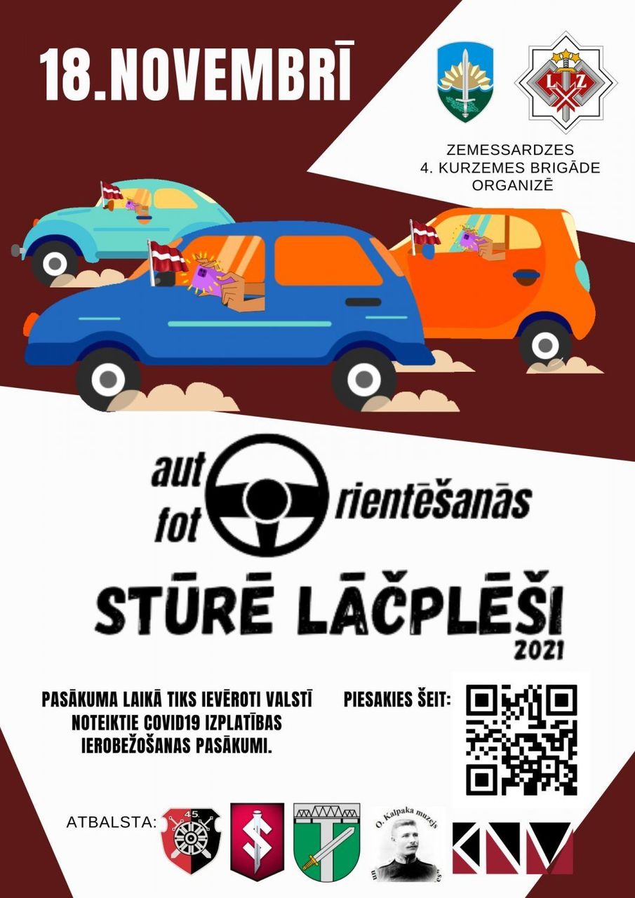 Aicina piedalīties auto orientēšanās spēlē – “Stūrē Lāčplēši”