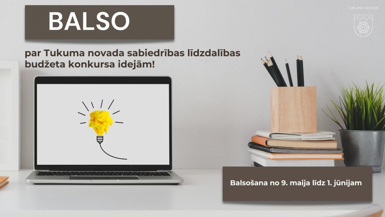 Iespēja nobalsot par līdzdalības budžeta projektu idejām