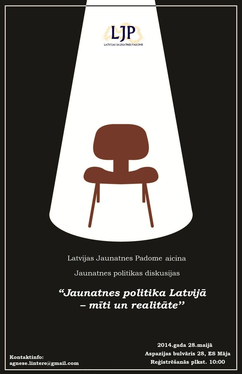 Diskusija par tēmu «Jaunatnes politika Latvijā – mīti un realitāte»
