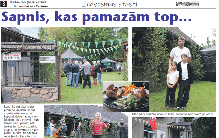 Sapnis, kas pamazām top…