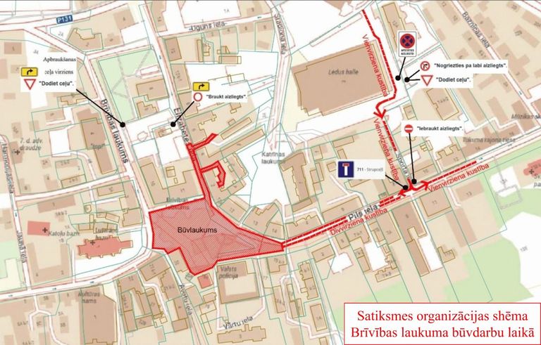 No 7. oktobra - izmaiņas satiksmes organizācijā Tukuma centrā