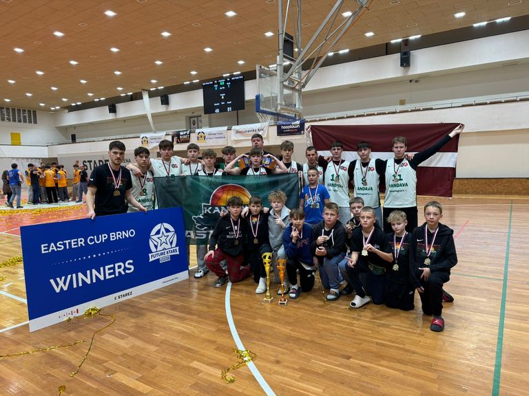 Kandavas BJSS atgriežas no Čehijas ar visa kaluma medaļām