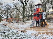 Atjaunots spēļu laukumiņš Jaunpilī