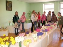 Izstādē – pirmie pavasara ziedi