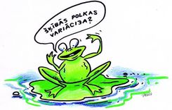 Ar dziesmiņu peldēt gāju, ritma vien nezināju...